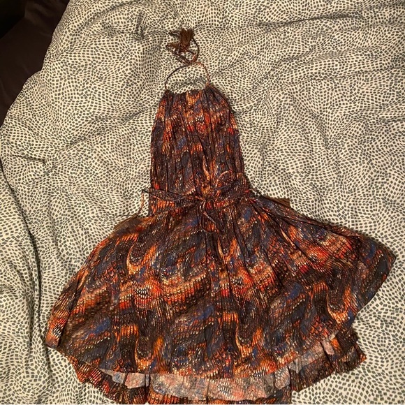 Free People halter open back summer dress - Picture 2 of 4